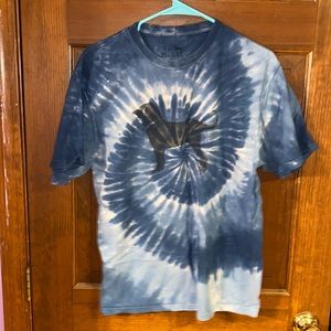 Black Dog Tie Dye Shirt